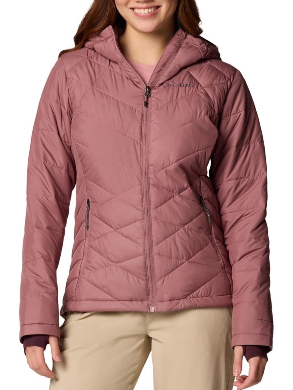 NWT Columbia Heavenly Hooded Jacket Size: XXL Color: Fig